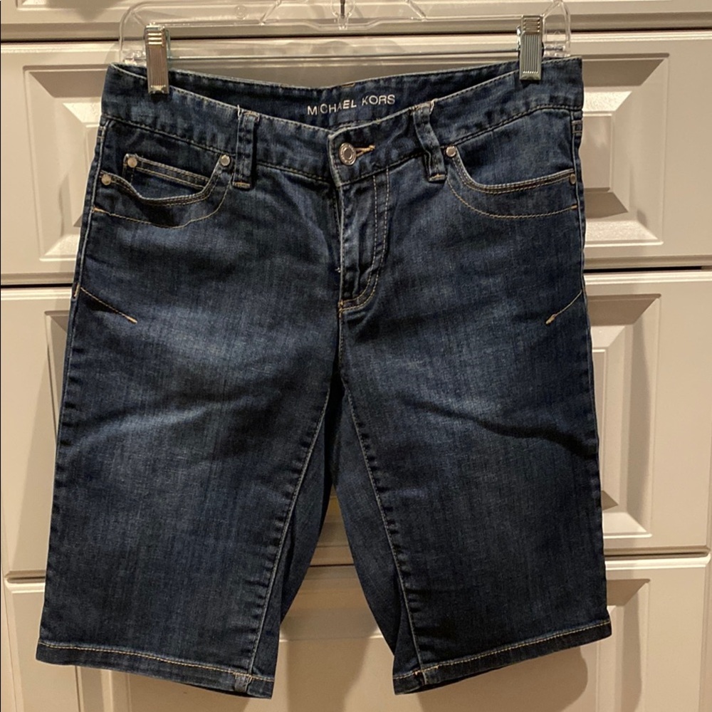 Michael Kors Dark Blue Denim Shorts